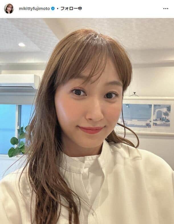 藤本美貴、「切りすぎた」前髪が大絶賛　「この可愛さでアラフォー？」「女子大生っぽい」