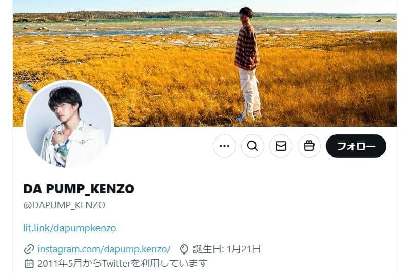 KENZOさんのX（＠DAPUMP_KENZO）より
