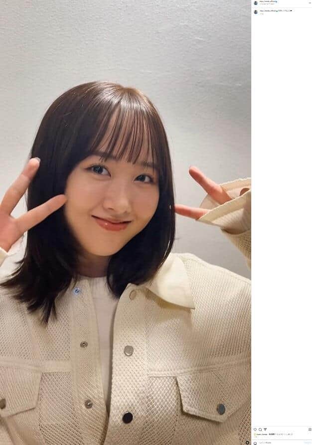 本田望結さんのインスタグラムより（miyu_honda_official／一部加工）