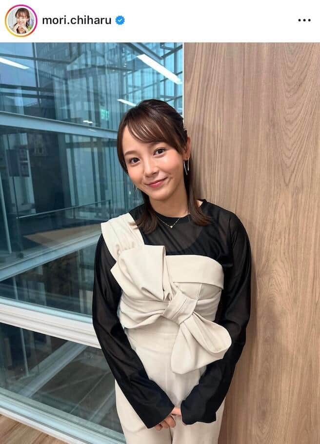 森千晴アナ、美脚すらりミニスカゴルフ姿に「超かわいい」　人生初の「豪雨ゴルフ」でウェアに雨粒