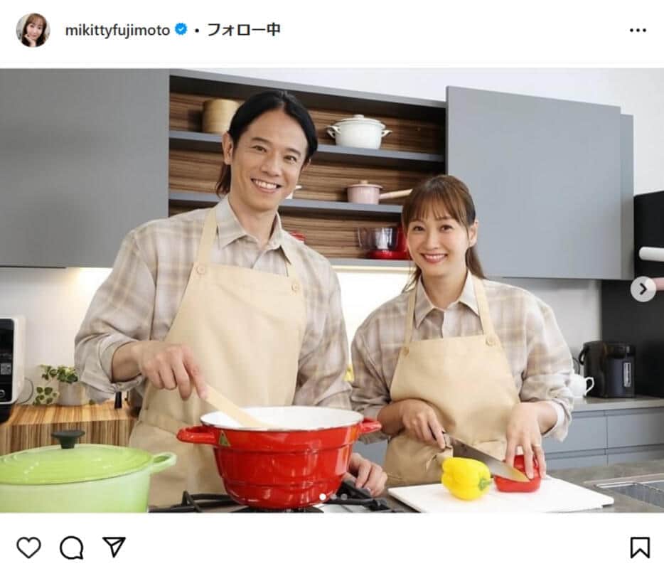 藤本美貴さんのインスタグラムより（mikittyfujimoto）