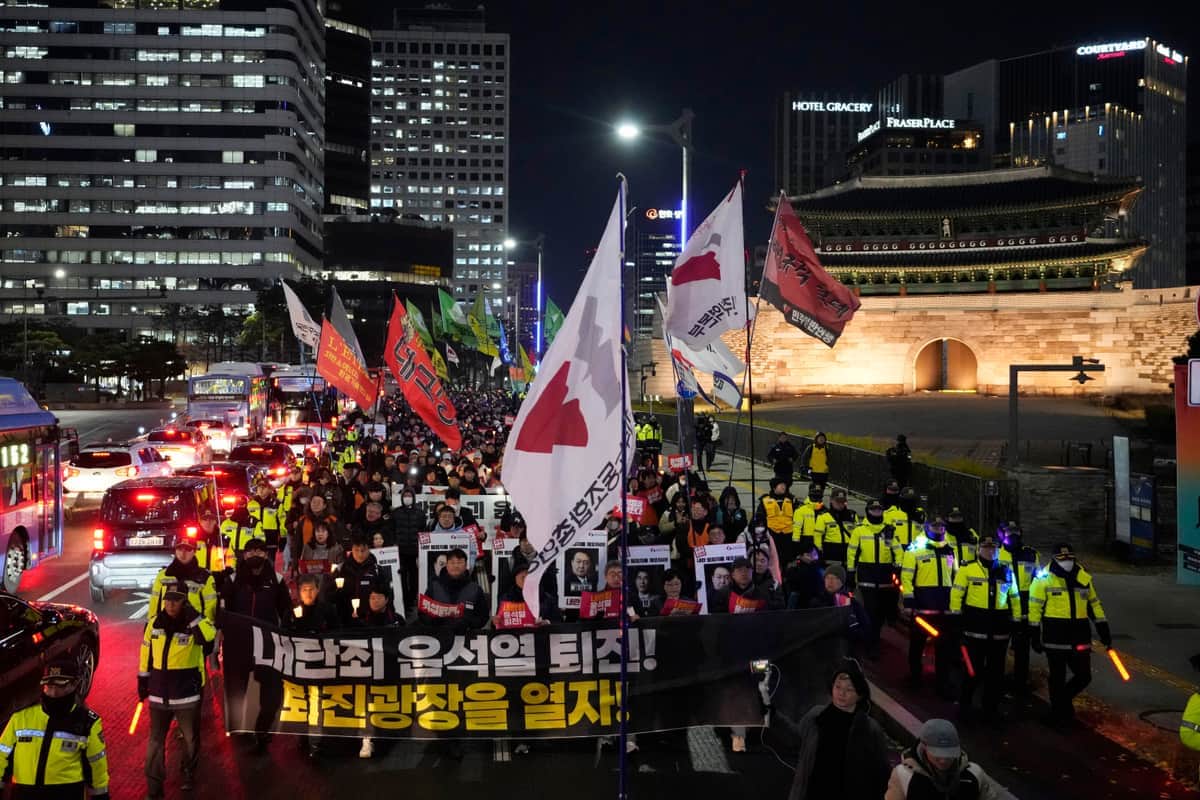 韓国では戒厳令が解除された（写真：AP／アフロ）