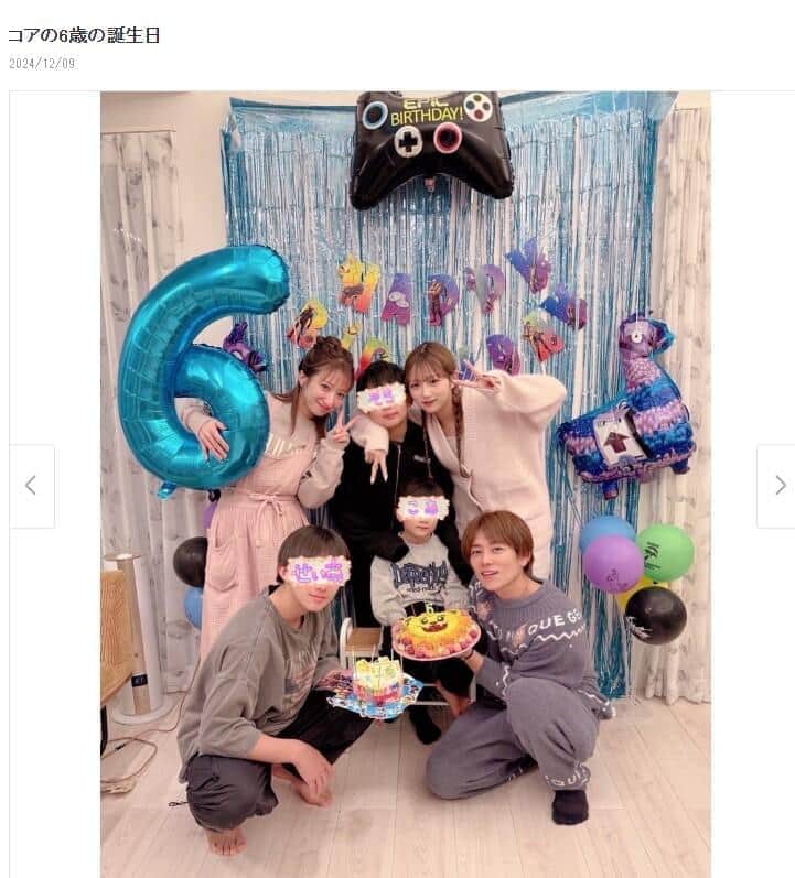 辻希美＆杉浦太陽、末っ子の6歳誕生日を祝福　「成長の早さにびっくりします」