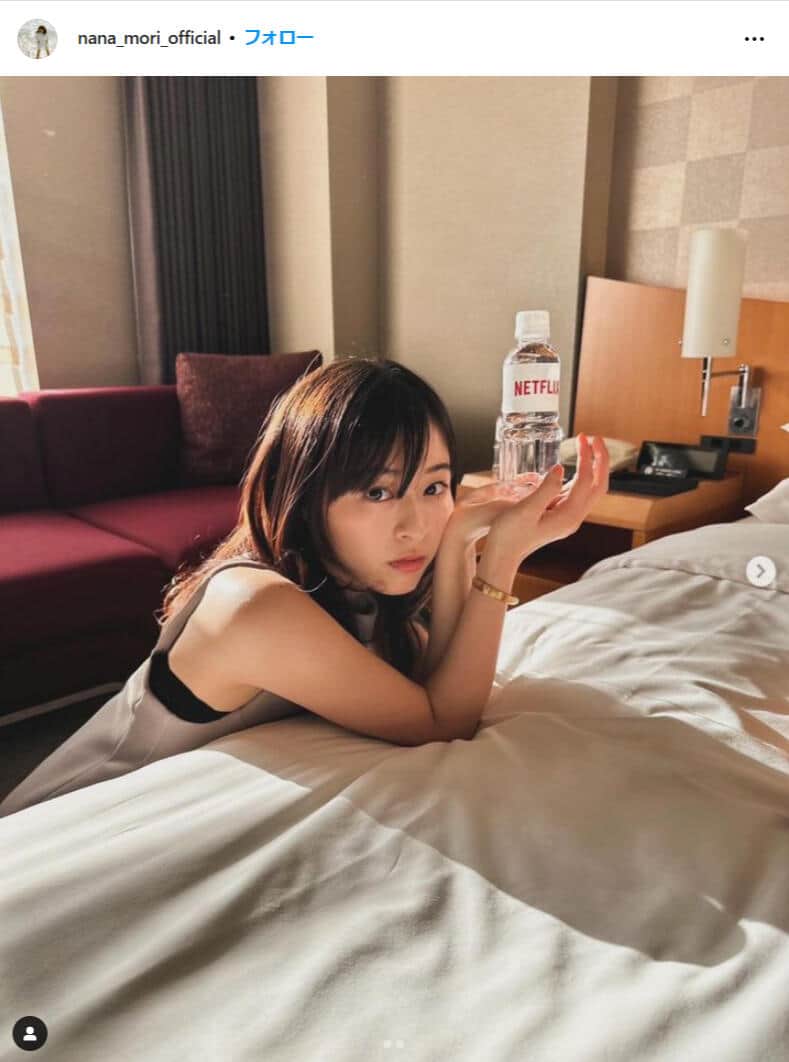 森七菜、ショートヘア×透け感ドレスにネット悶絶　「最初誰かと思った」「大人っぽい」