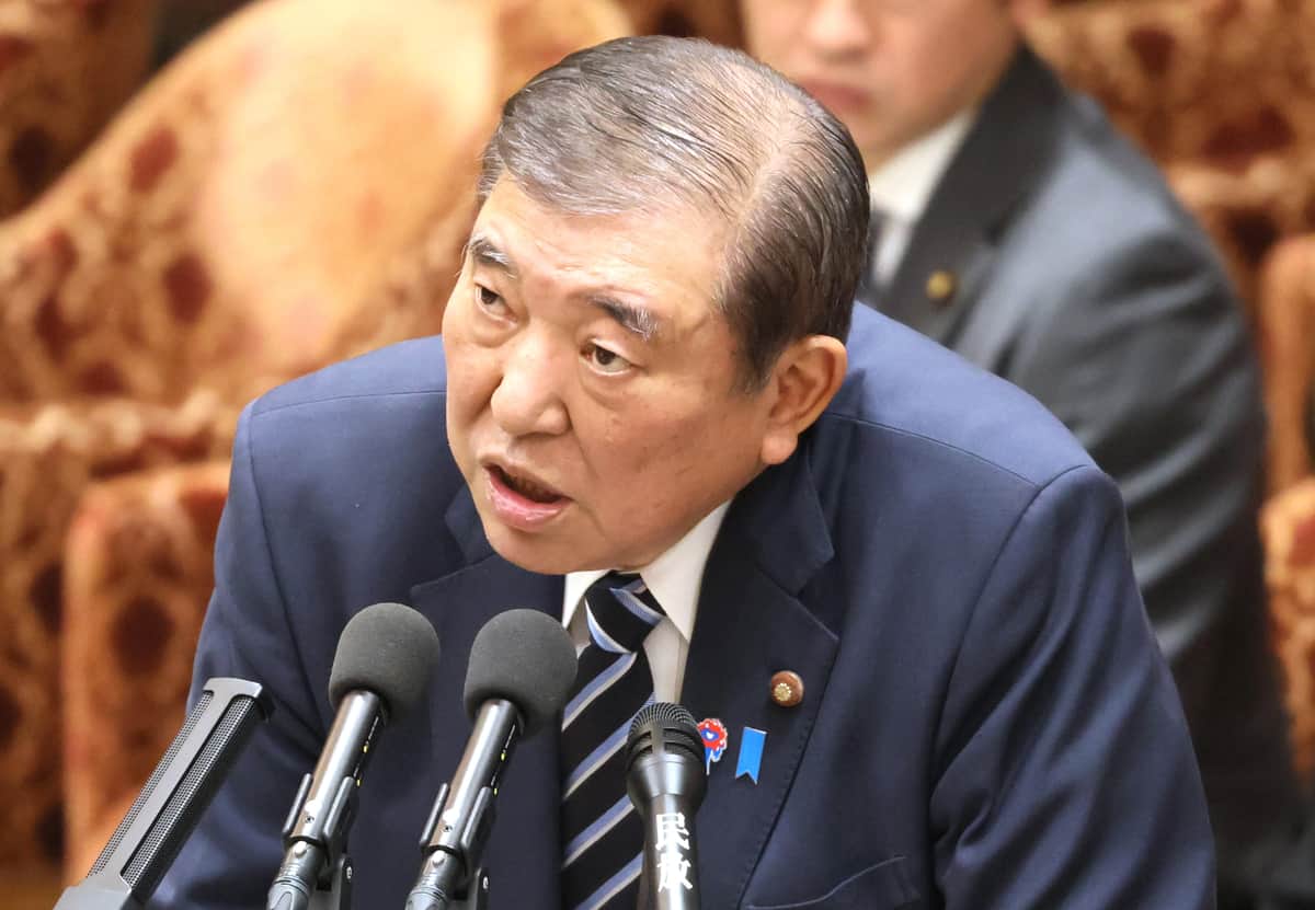 衆院予算委で答弁する石破茂首相（写真：つのだよしお/アフロ）