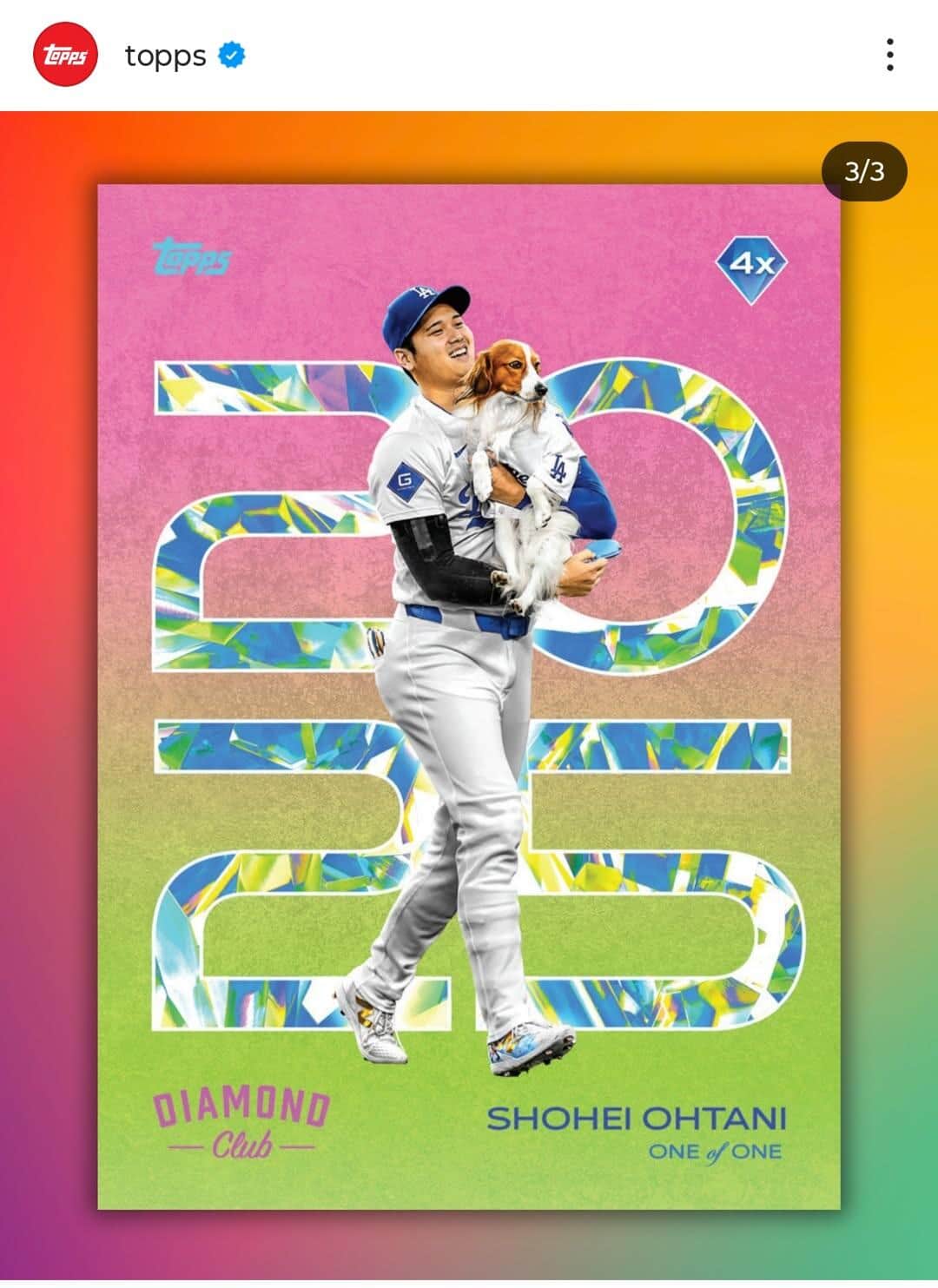 Topps公式インスタグラム（＠topps）より