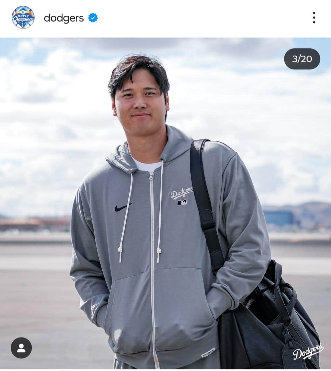 ドジャース公式インスタグラム（＠dodgers）より