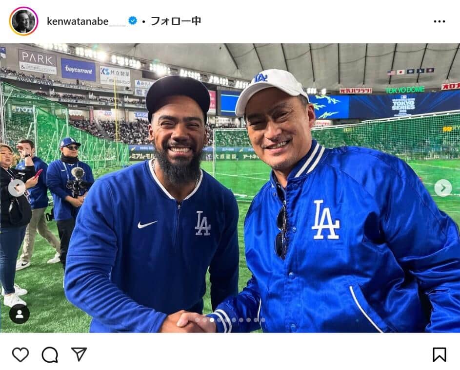 渡辺謙さんのインスタグラムより（kenwatanabe____）