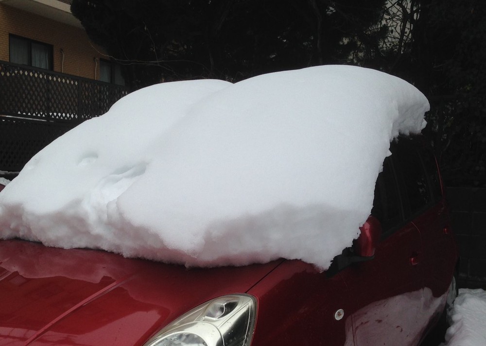 車の屋根の雪 落とさず走ると 非常に危険 人気声優も指摘 命がかかっております J Cast ニュース 全文表示