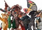 ヒーローのフィギュア集結、「特撮リボルテック展」