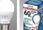 白熱電球60ワット形と同じサイズで約1.2倍の明るさのLED電球