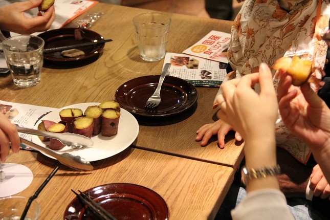 「きき芋」3食材は、水分量や甘味に違い