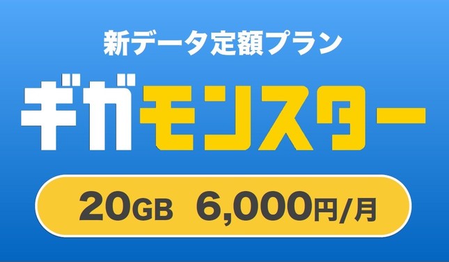 データ 定額 パック ギガ モンスター 20g