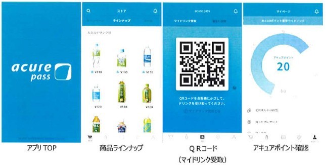 スマホアプリ「acure pass（アキュアパス）」