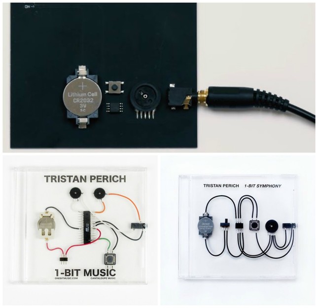 （上から時計回りに）『Noise Patterns』、『1-Bit Symphony』、『1-Bit Music』