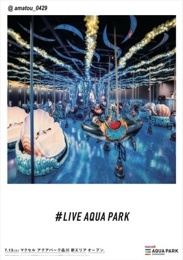 キャプション：フォトジェニック広告「LIVE AQUA PARK」(5)