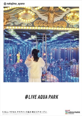 キャプション：フォトジェニック広告「LIVE AQUA PARK」(10)