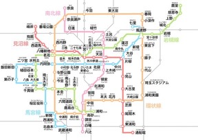 「さいたま市営地下鉄」の路線図が話題に（画像は水(みくまり)分）