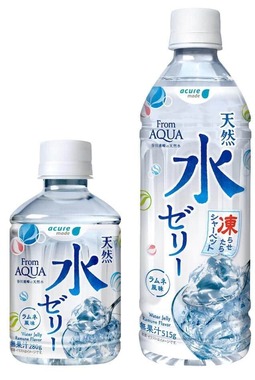 JR東日本の駅ナカ自販機で販売されている「天然水ゼリー」 （画像は「JR東日本クロスステーション ウォータービジネスカンパニー」のリリースから）