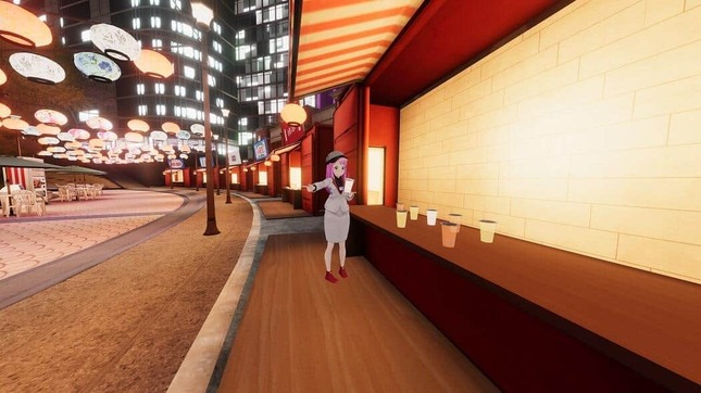 テーマパーク型のメタバース　（画像はVRChat内「TAIWAN EXCELLENCE WORLD」から）