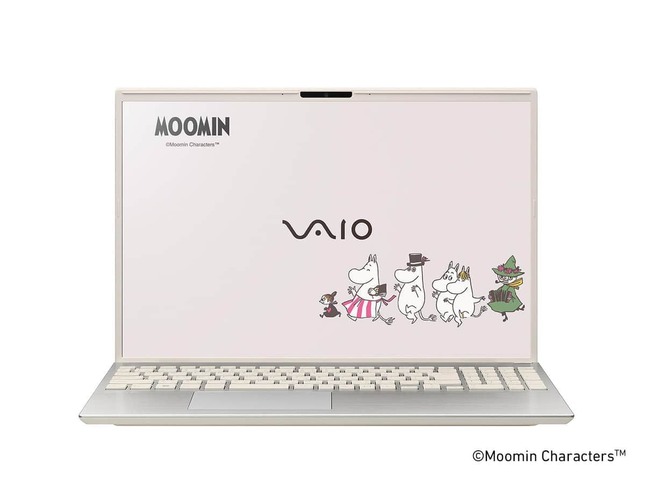 「ムーミン」と仲間たちが描かれた特別仕様の「VAIO」