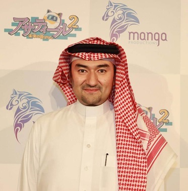 マンガプロダクションズCEOのイサム・ブカーリ氏「子どもの頃、日本のアニメを見て育ち、すばらしい影響を与えていただきました。サウジアラビアの物語を見て楽しんでほしい」