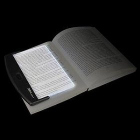 節電・停電時のお役立ち　読書用ライト「Light Wedge」