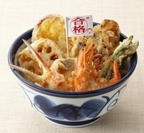 絵馬を奉納してもらえる 「合格天丼」