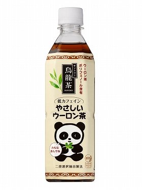 新登場の「サントリー　やさしいウーロン茶」。パンダが目印だ