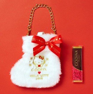 ハローキティ クリスマスブーツ ＆ GODIVA　（C）1976, 2014 SANRIO CO., LTD.