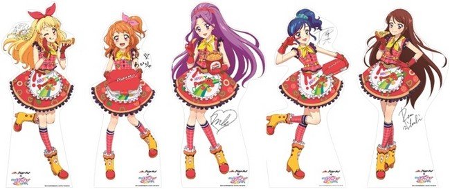 ピザハット店頭に等身大パネルが登場　（C）2014 SUNRISE/BANDAI, AIKATSU THE MOVIE