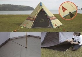 夏の野外イベントに最適　「Tepee」スタートパック…米先住民の住居ヒントに開発