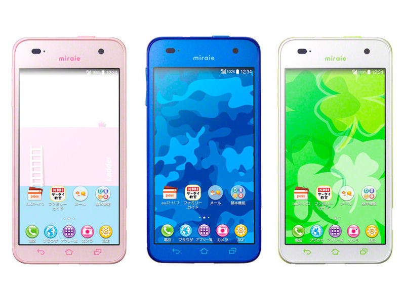 auキッズスマホ「miraie（ミライエ）」　子供が安心・安全に使える機能充実