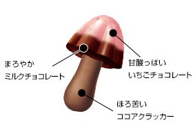 甘酸っぱいイチゴとほろ苦いココアクラッカーの組み合わせ