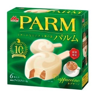 森永「PARM」新フレーバーに「カプチーノ」　エスプレッソ、ミルク、ホワイトチョコがなめらかに溶け合う