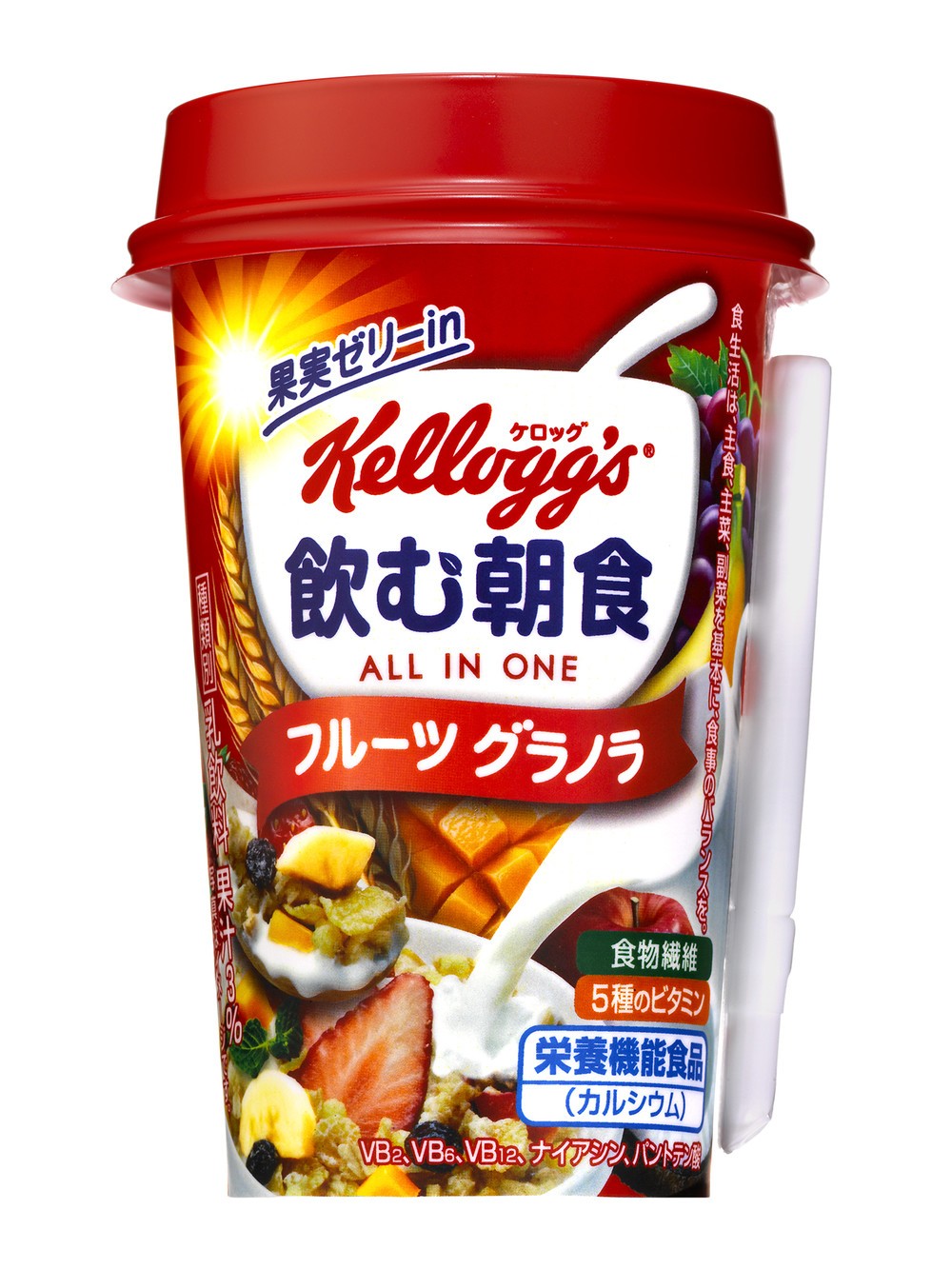 「ケロッグ 飲む朝食 フルーツグラノラ」　忙しい朝でも手軽に栄養補給