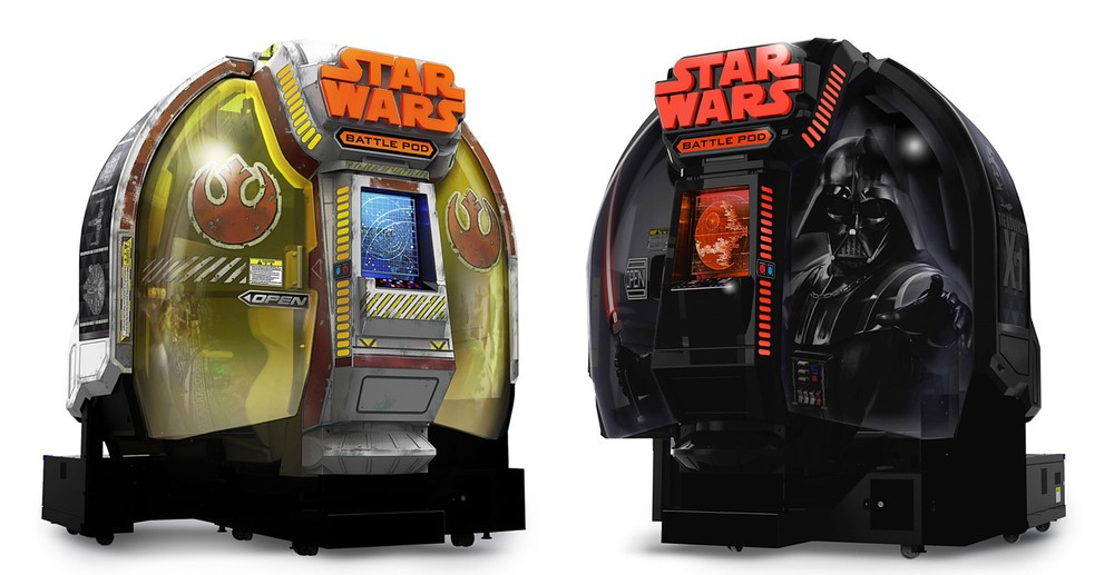 アーケード用ゲーム機を個人向けに　バンダイナムコ「スター・ウォーズ　バトルポッド」