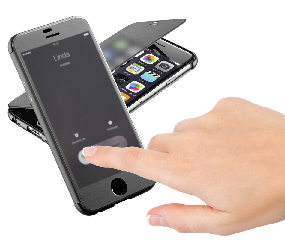 半透明フラップ採用 閉じたままタッチ操作 画面確認できる手帳型ケース Book Touch For Iphone 6 J Cast トレンド