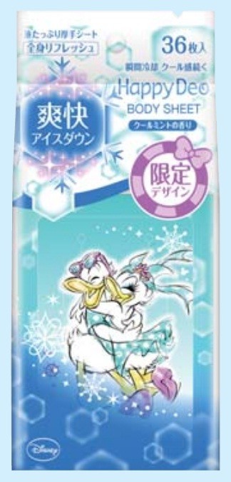 10～20代女性に好評「ハッピーデオ　ボディシート」...「爽快アイスダウン」で
