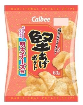 カルビー「堅あげポテト　明太チーズ味」発売　20~30代女性の希望聞いて開発