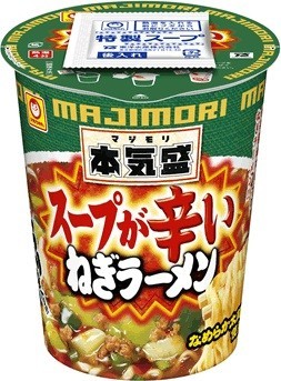 大盛り、濃い系スープにねぎを合わせたカップ麺　東洋水産