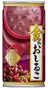 小豆粒が出やすくなった「金のおしるこ」　ダイドードリンコ