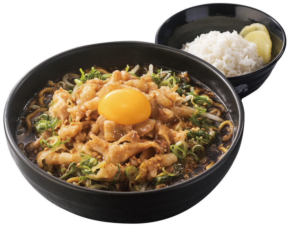 総重量は1.2キロ...「すた丼」「ラーメン」の最強コラボ　「肉盛りすたみな麺」が全国発売