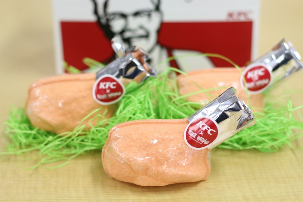 KFCが、「チキン」の入浴剤開発！　スパイシーな香りで食べたくなるなる♪