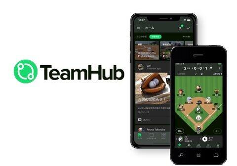 スポーツマネジメントアプリ「TeamHub」