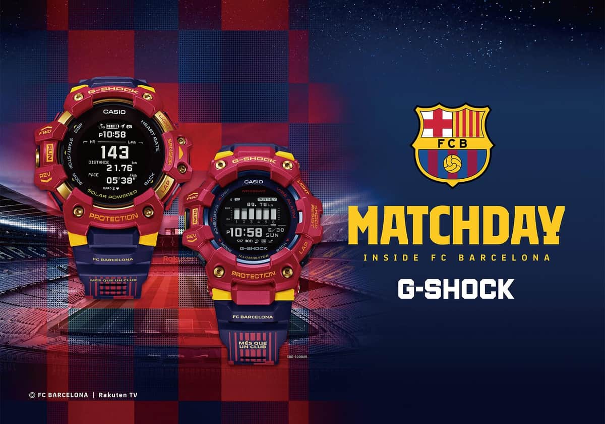 「G-SHOCK」と、ドキュメンタリー番組「FCバルセロナ MATCHDAY」とのコラボレーションモデル