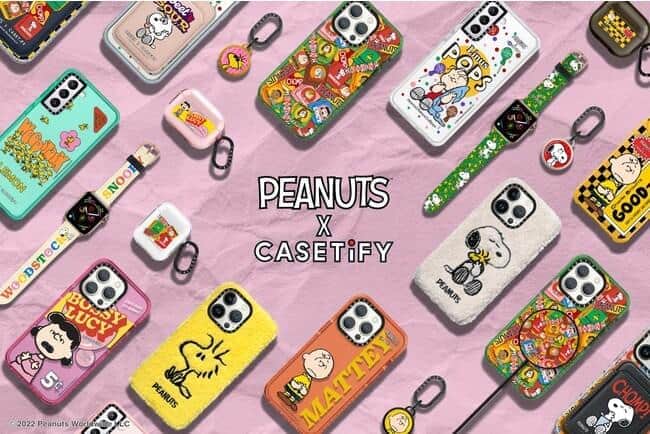 「CASETiFY」と「Peanuts」コラボ　AirTagホルダーやApple Watchバンド