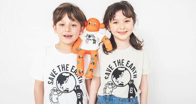 大人、子ども、「おのくん」サイズがある、チャリティーコラボTシャツ