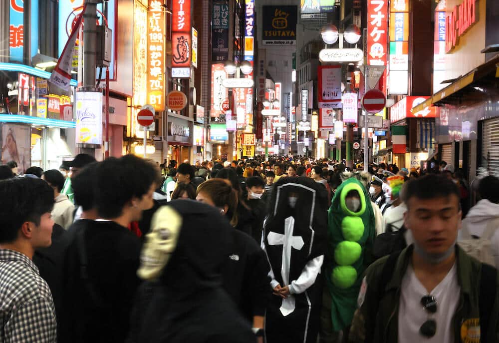 2022年10月30日の渋谷（写真：つのだよしお/アフロ）