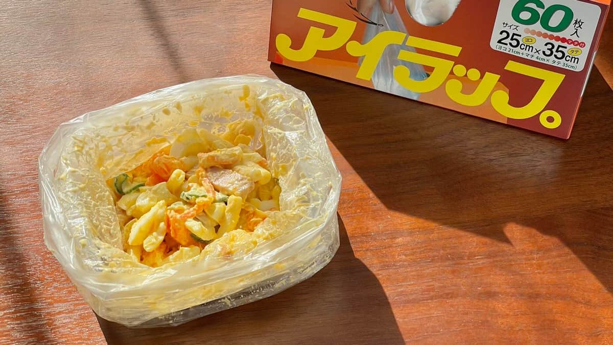 アイラップを使えばマカロニをゆで、味付けまでできる（提供：アイラップ【公式】）